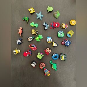 Croc Shoe Charms Jibbitz LOT (32) Marvel SpongeBob Superman Shrek Disney Minions